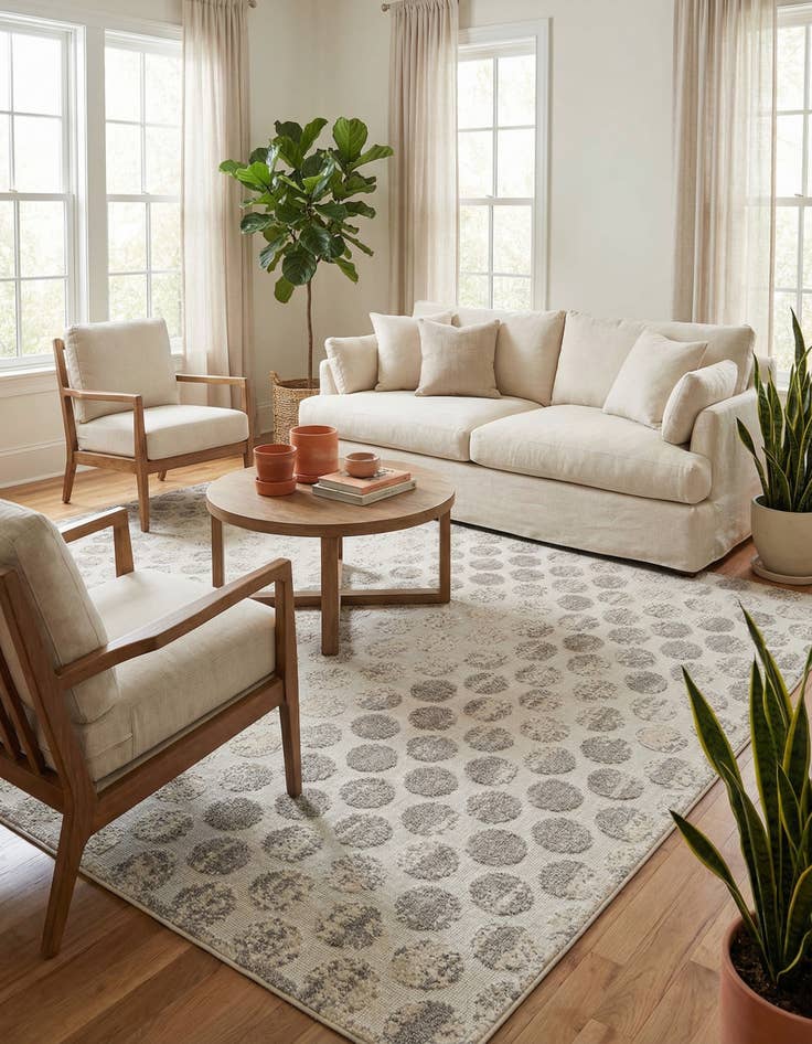 Detail image of 7' 10 x 10'  Washable Sabrina Soto Indoor / Outdoor Rug