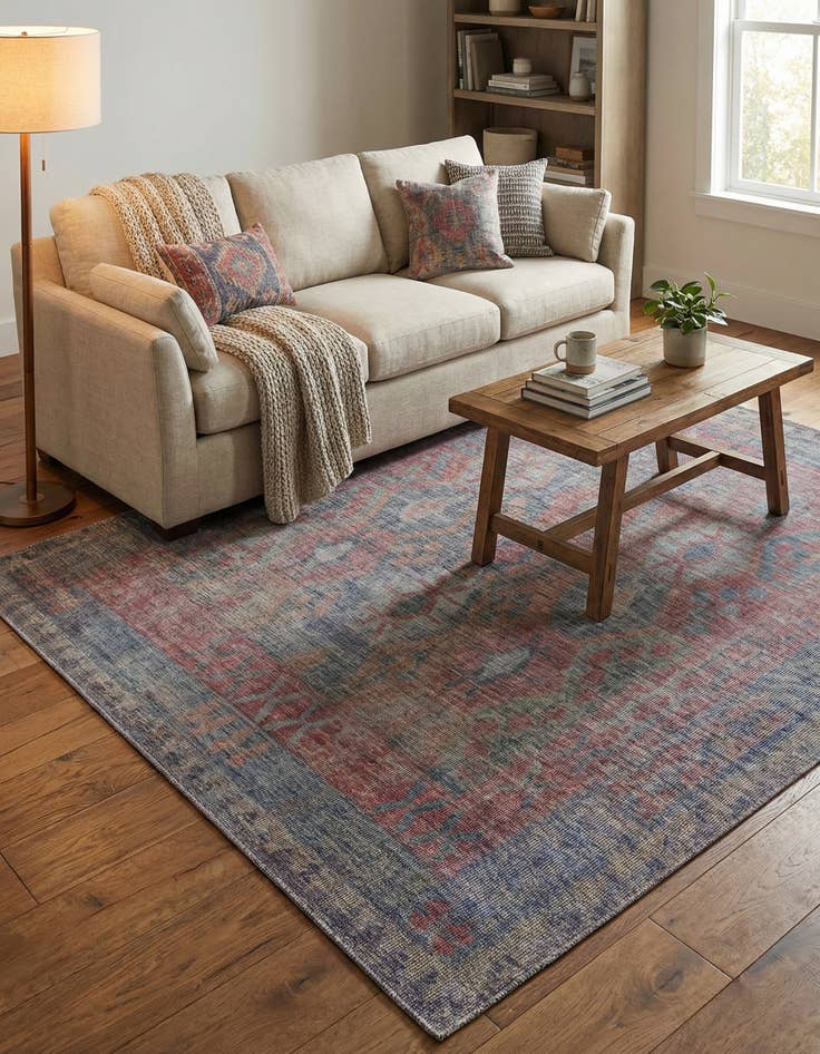 Detail image of 7' 3 x 7' 3  Washable Sisu Square Rug