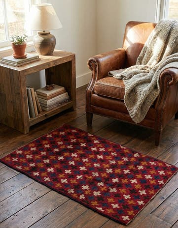 2' 10 x 4' 6 Hand Knotted Balouch Persian Wool Rug