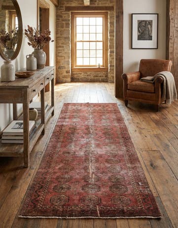 2' 9 x 6' 3 Hand Knotted Ultra Vintage Persian Wool Runner Rug