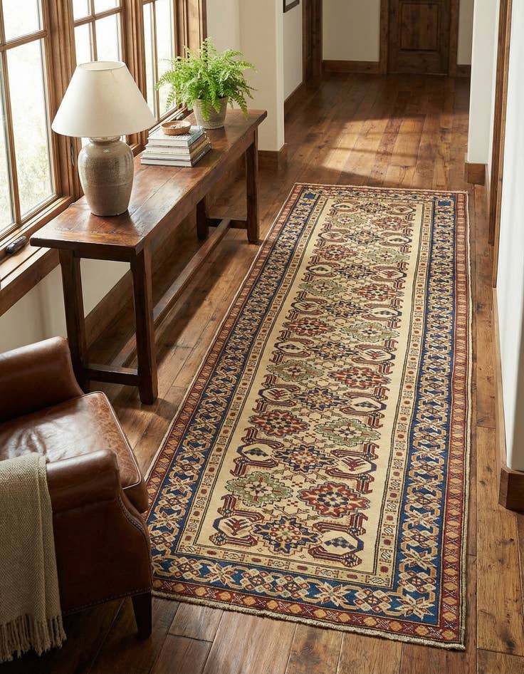 Detail image of 2' 9 x 9' 3 Hand Knotted Kazak Runner Rug