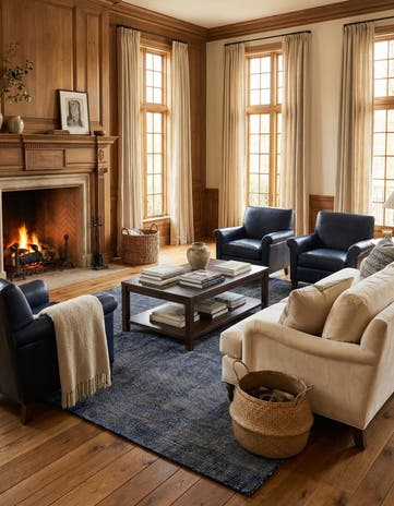 7' 10 x 10' Hand Woven Jill Zarin English Manor Farmhouse Wool Rug