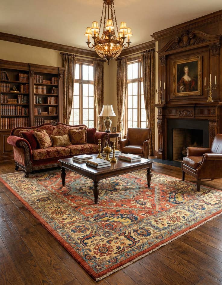 Detail image of  8' 1 x 10' 4 Sara Wool Rug