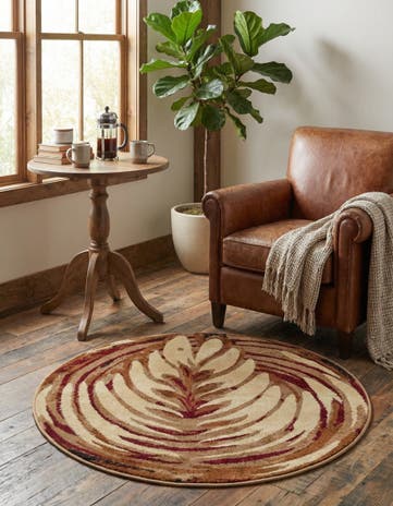 3' 3 x 3' 3 Cafe Round Rug