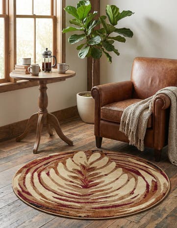 3' 3 x 3' 3 Cafe Round Rug