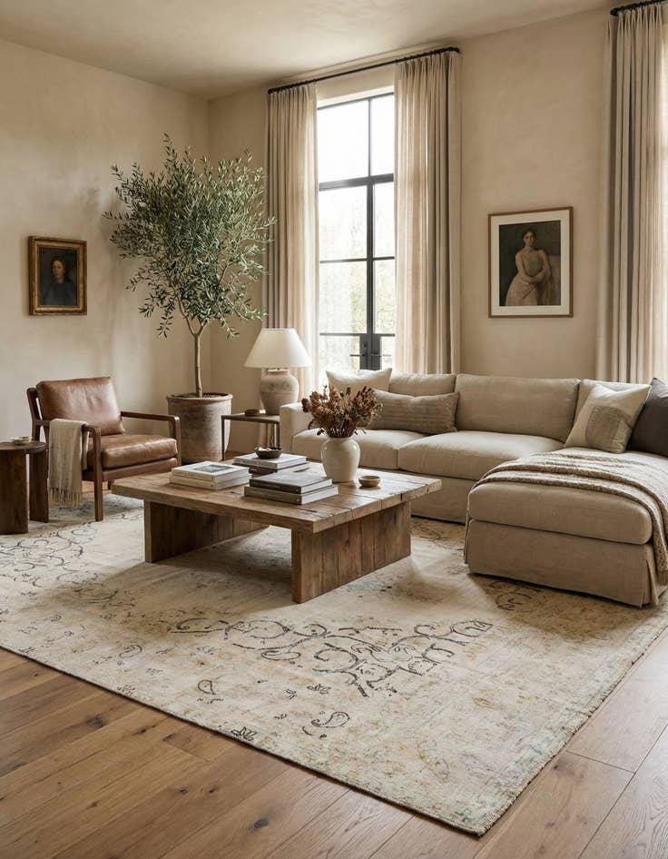 Detail image of  9' x 12' 10  Hand Knotted Ultra Vintage Persian Wool Rug