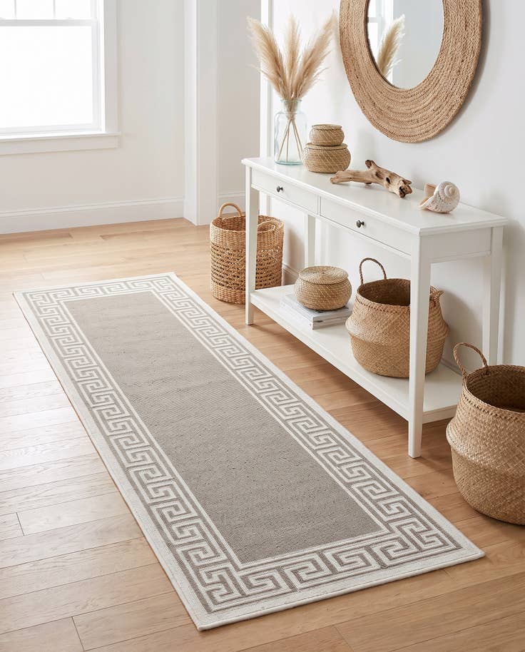 Detail image of 2' x 6' Easy-Clean Coastal Indoor / Outdoor Runner Rug