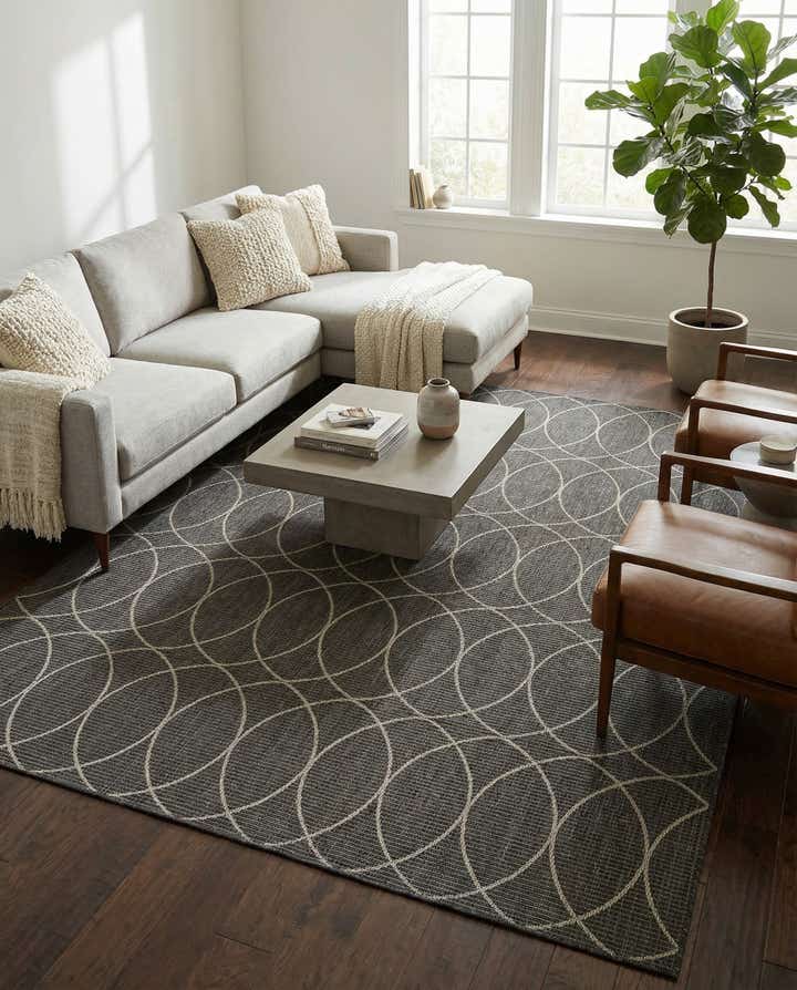 10' x 14' Easy-Clean Lattice Indoor / Outdoor Rug