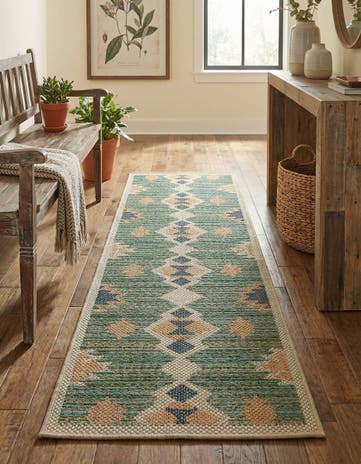 2' x 5' Easy-Clean Baja Indoor / Outdoor Runner Rug