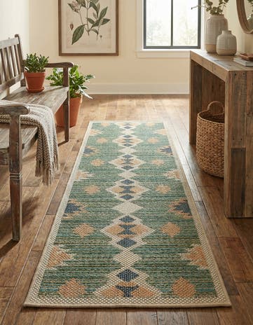 2' x 5' Easy-Clean Baja Indoor / Outdoor Runner Rug