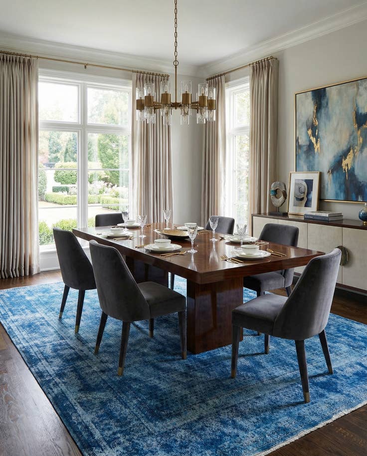 Detail image of 8' 10 x 11' 9 Vintage Royal Wool Rug