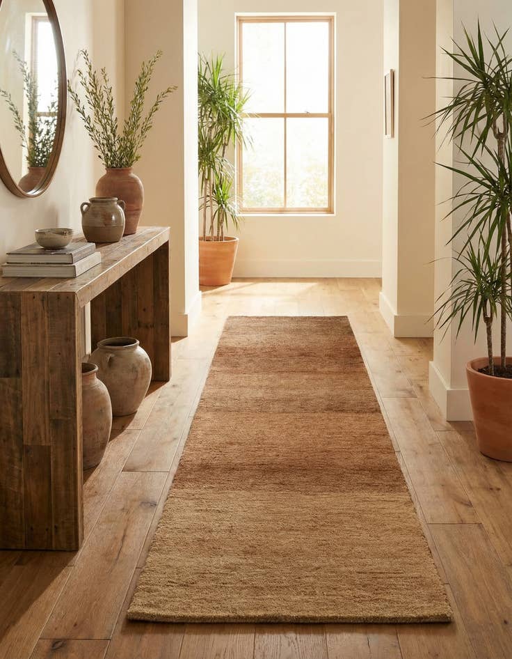 Detail image of 2' 8 x 11'  Hand Knotted Gabbeh Wool Runner Rug