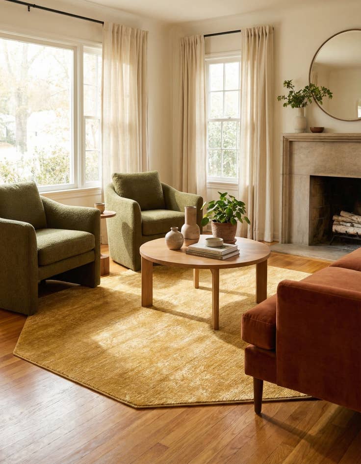 Detail image of 7' 10 x 7' 10 Finsbury Octagon Rug