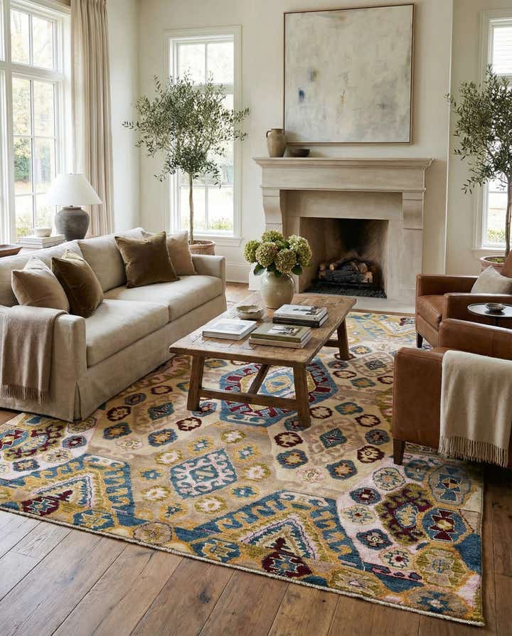 7' 10 x 9' 9 Hand Knotted Darya Rug