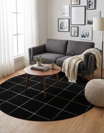 6' x 6' Vogue Geo Round Rug