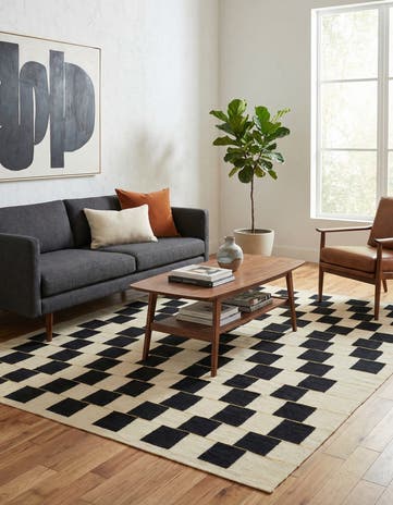 6' x 7' 8 Hand Woven Kilim Modern Wool Rug