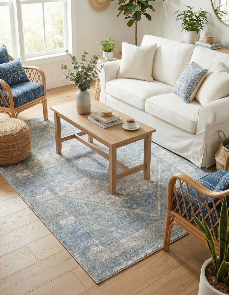 Detail image of 4' x 6' Kamala Washable Rug