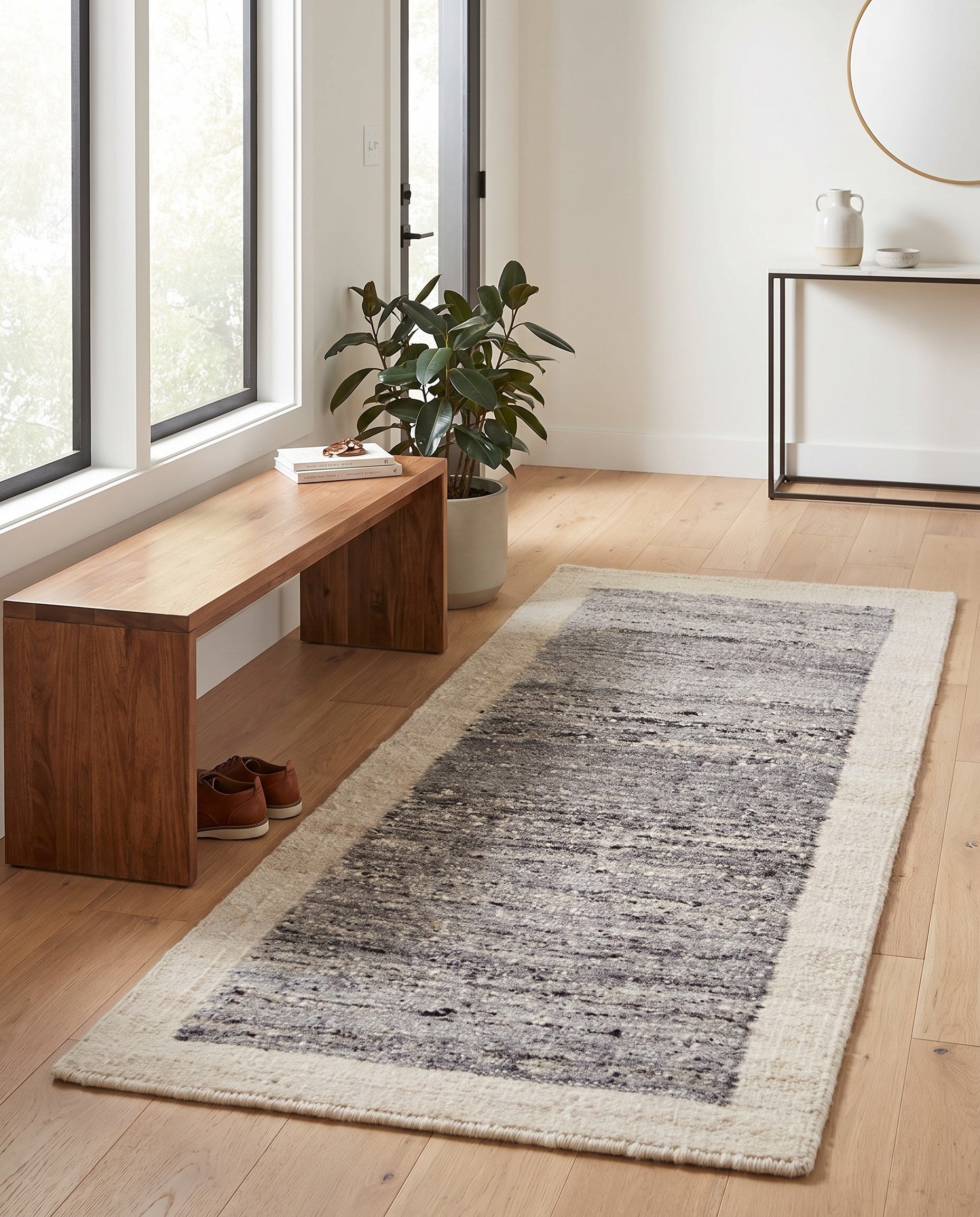 3' 1 x 5' 11 Hand Knotted Moroccan Wool Runner Rug