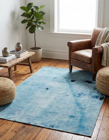 3' 5 x 4' 9 Hand Knotted Ultra Vintage Persian Wool Rug