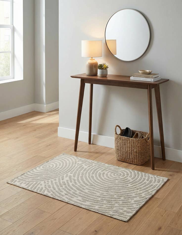 Detail image of 2' x 3'  Washable Modern Indoor / Outdoor Rug