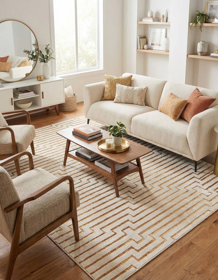 Detail image of  10' x 13' Vogue Geo Rug