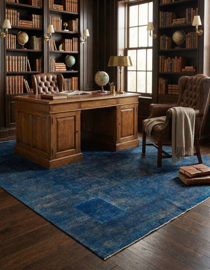 Detail image of  6' 5 x 9' 5  Hand Knotted Ultra Vintage Persian Wool Rug