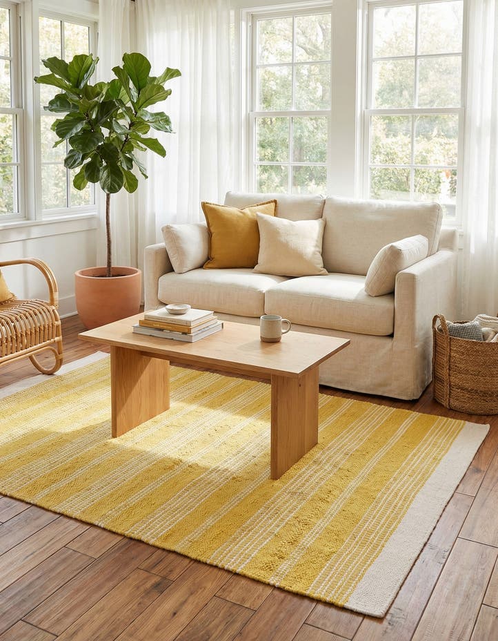 4' 1 x 6' 1 Hand Woven Lariat Rug