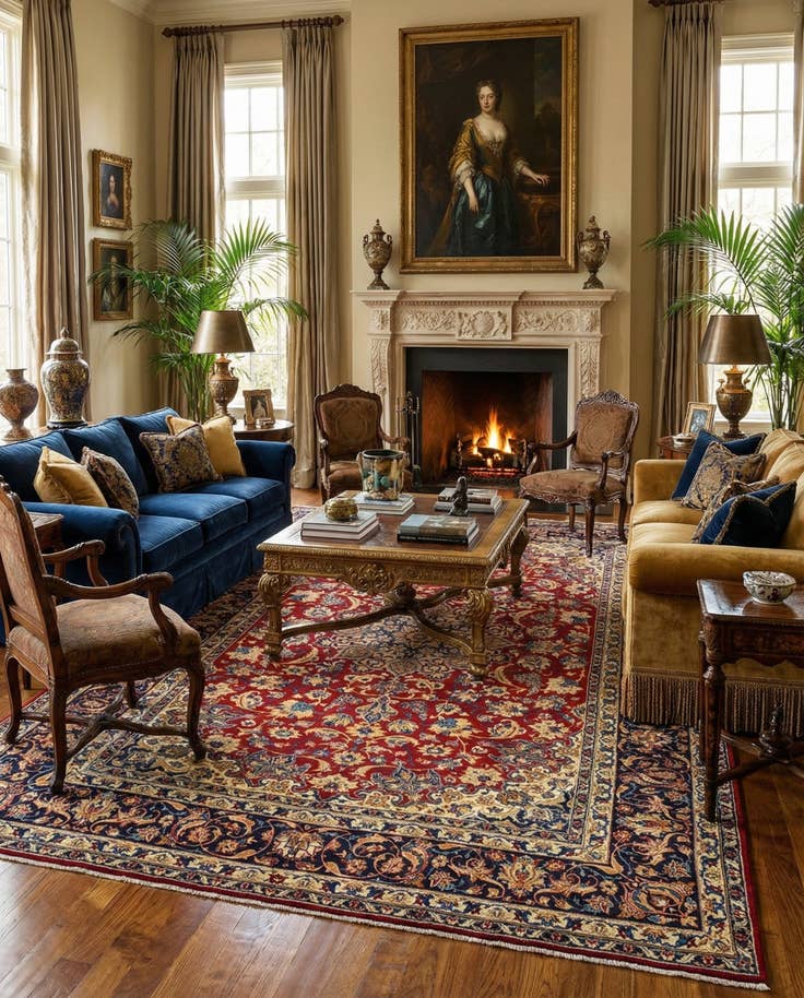 Detail image of 9' 10 x 15' 3 Najafabad Wool Rug