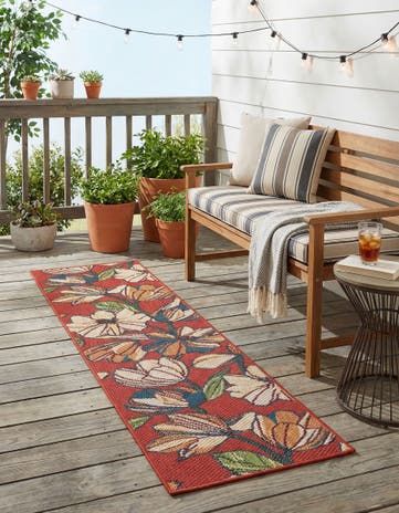 2' x 8' Easy-Clean Baja Indoor / Outdoor Runner Rug