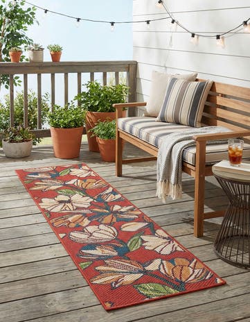 2' x 8' Easy-Clean Baja Indoor / Outdoor Runner Rug