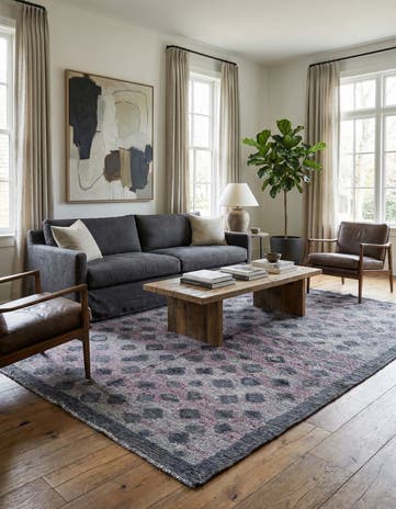 5' 5 x 8' 8 Hand Knotted Darya Wool Rug