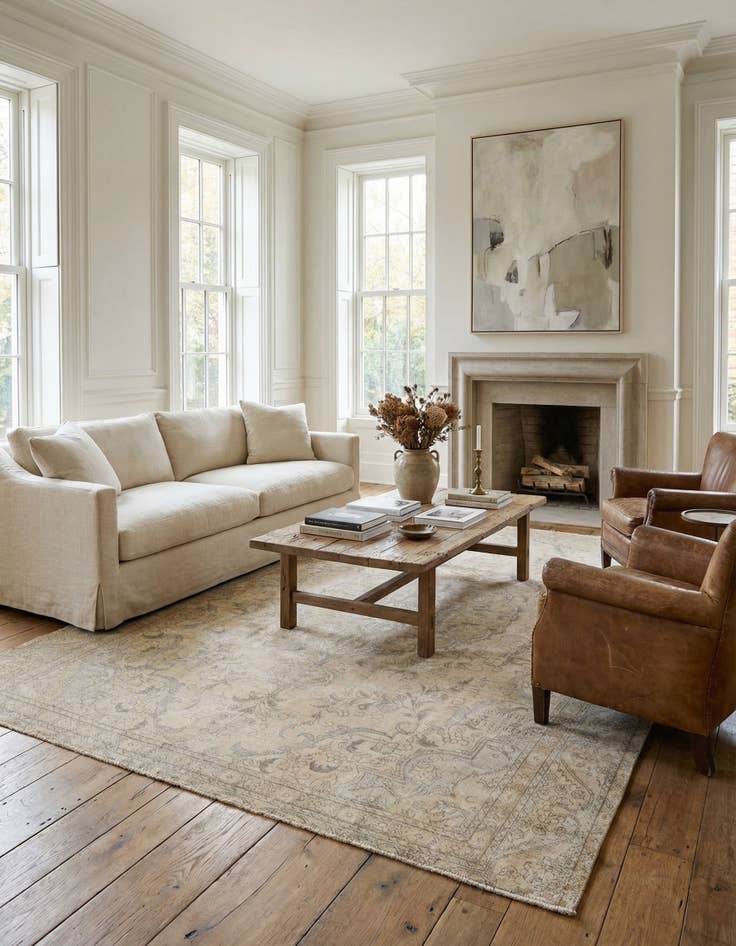 Detail image of 8' 9 x 11' 2  Hand Knotted Ultra Vintage Persian Wool Rug