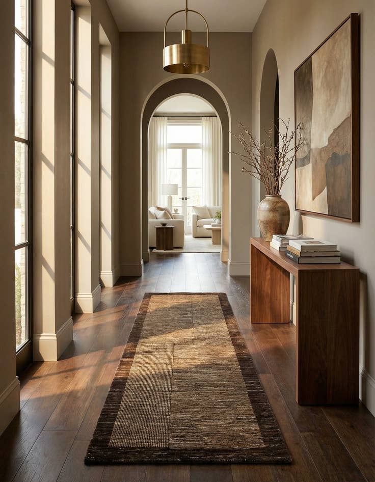 Detail image of 2' 7 x 8' Juma Wool Runner Rug