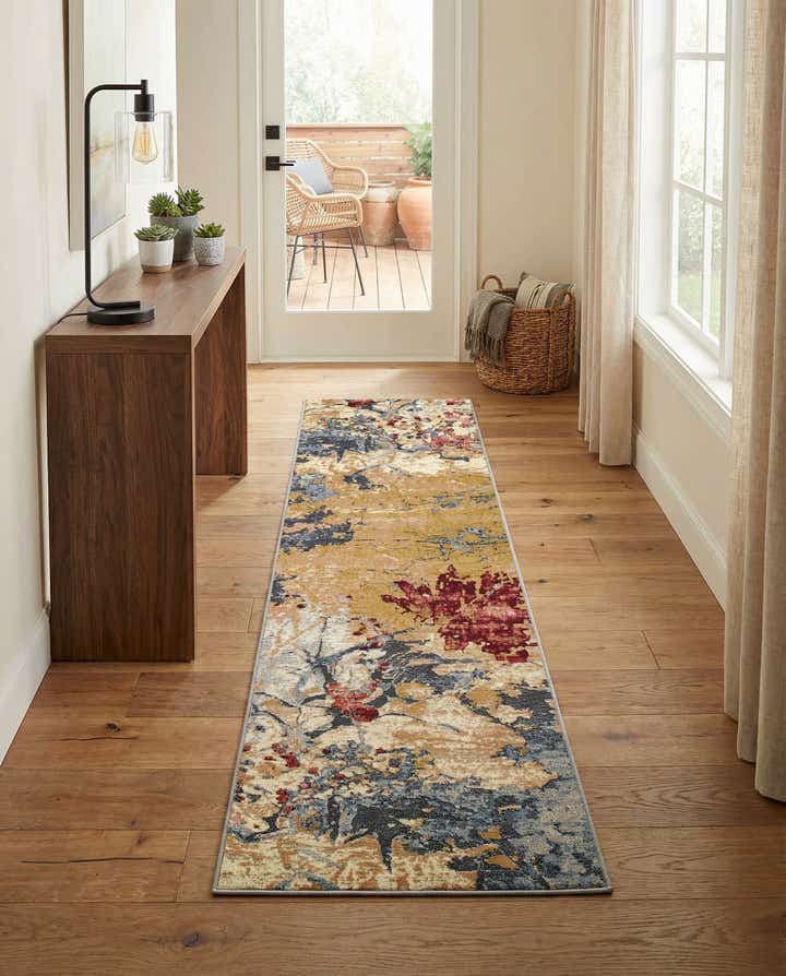 2' x 8' Easy-Clean Modern Indoor / Outdoor Runner Rug