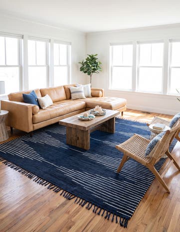 10' x 10' Hand Woven Chindi Cotton Square Rug