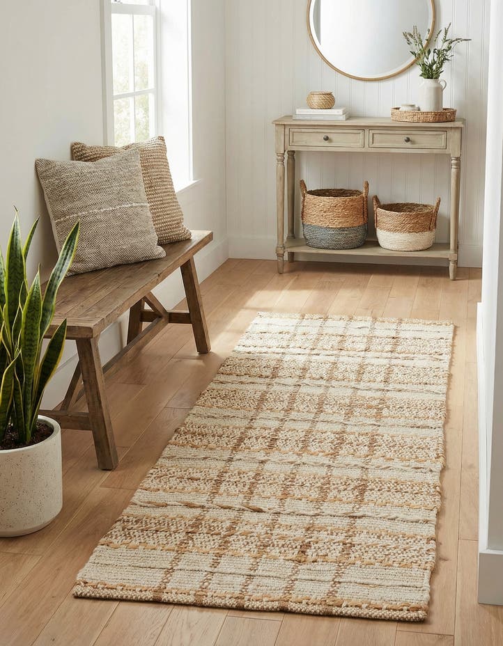 2' x 4' 1 Hand Braided Laurel Handwoven Jute R...