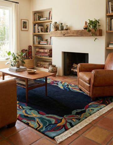 4' 1 x 5' 8 Hand Knotted Nepal Wool Rug