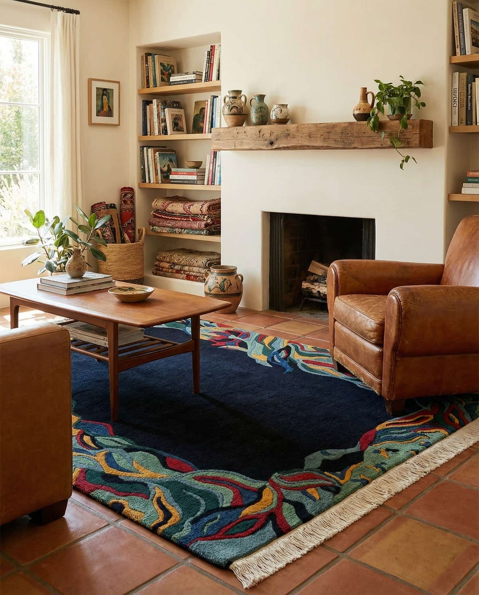 4' 1 x 5' 8 Hand Knotted Nepal Wool Rug