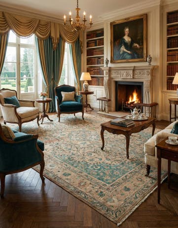9' 10 x 13' 1 Tabriz Wool Rug