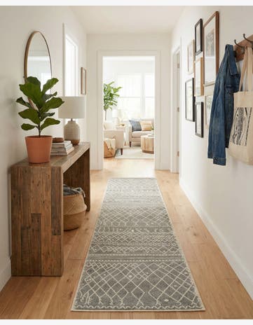 Gray Titania Runner Rug
