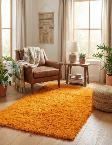 2' 9 x 5' 5 Hand Knotted Moroccan Wool Rug