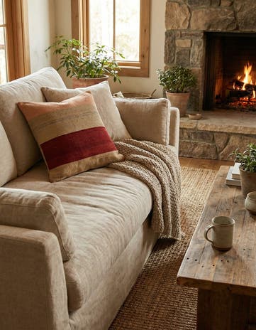2' 5 x 2' 5 Hand Woven Pillow Wool Square Rug
