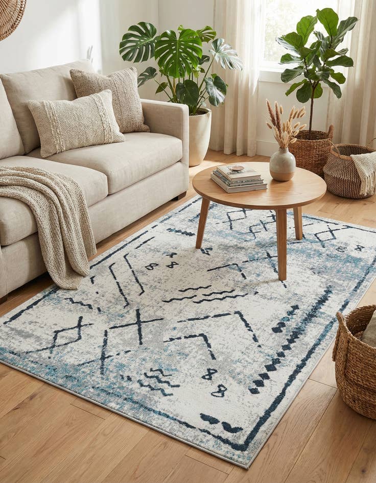 Detail image of 4' x 6' Kamala Washable Rug