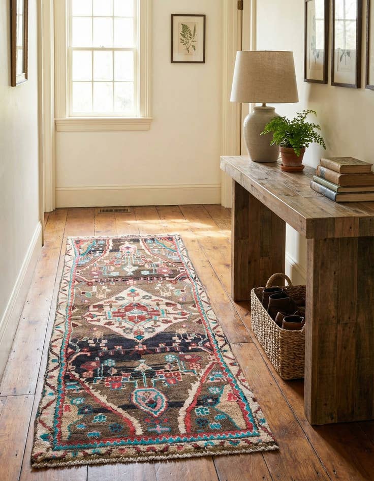 Detail image of 2' 4 x 6' 4  Hand Knotted Ultra Vintage Persian Wool Runner Rug