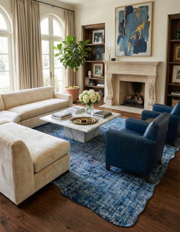 9' 7 x 14' 10 Hand Knotted Ultra Vintage Persian Wool Rug