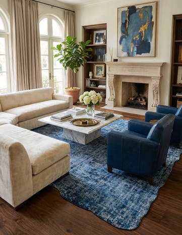 9' 7 x 14' 10 Hand Knotted Ultra Vintage Persian Wool Rug