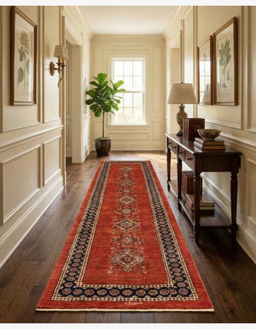 2' 8 x 9' Luribaft Wool Runner Rug