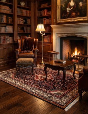 3' 8 x 5' 7 Sarouk Wool Rug