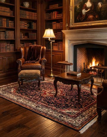 3' 8 x 5' 7 Sarouk Wool Rug