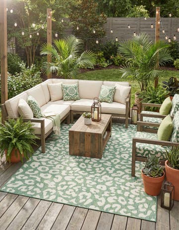 7' x 10' Easy-Clean Safari Indoor / Outdoor Rug